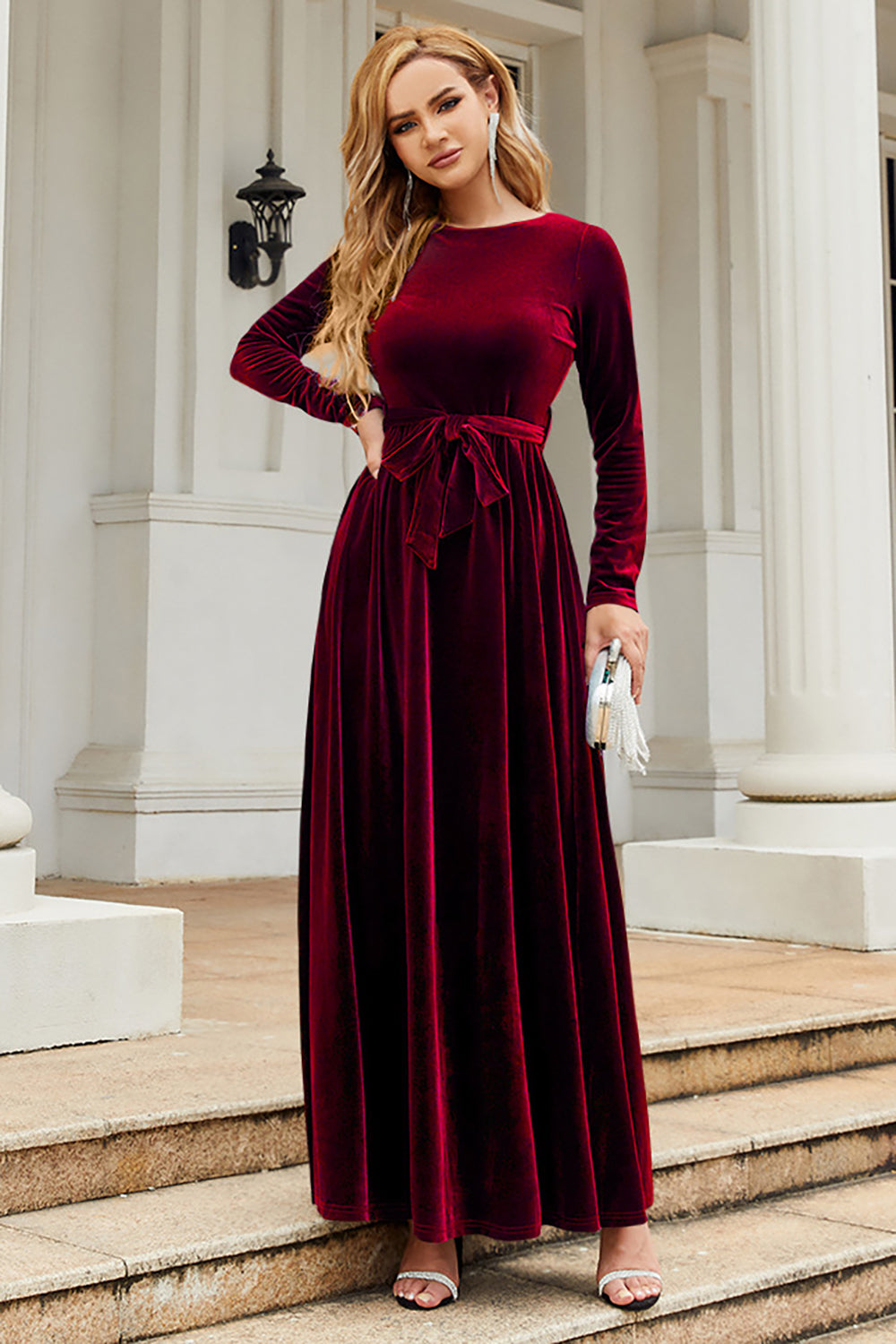 Wedtrend Women Black Mother of the Bride Dress A Line Jewel Neck Velvet Party Dress WEDTREND Wedtrend Women Black Mother of the Bride Dress A Line Jewel Neck Velvet Party Dress WEDTREND