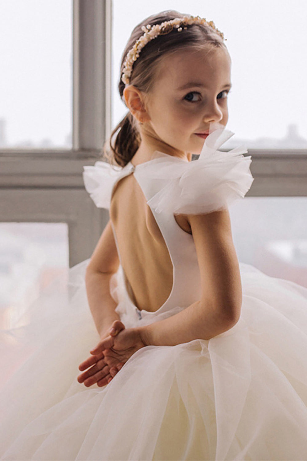 Pastel yellow flower girl dresses best sale
