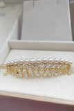 White Vintage Bangs Side Pearl Hair Clip Wedding Party Jewelry