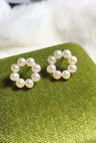 Pearl White Wedding Party Ear Stud
