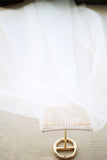 White Two-Tier Long Tulle Fingertip Bridal Veil