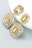 Golden Beaded Wedding Earrings
