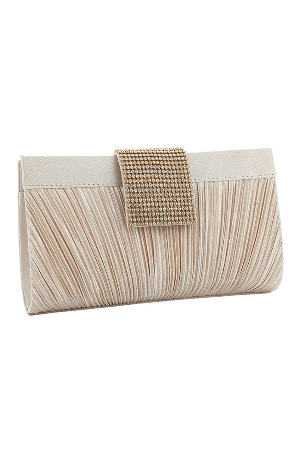 Champagne colour clutch bag Clearance