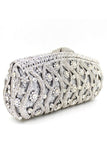 Luxury Rhinestone Party Handbag With Detachable Chain