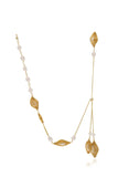 Golden Natural Freshwater Pearsl Choker Necklace