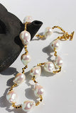 Special Shaped Pearl Gold Necklace