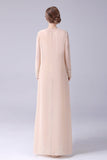 Champagne Long Coat 3 Pieces Mother of the Bride Pant Suits