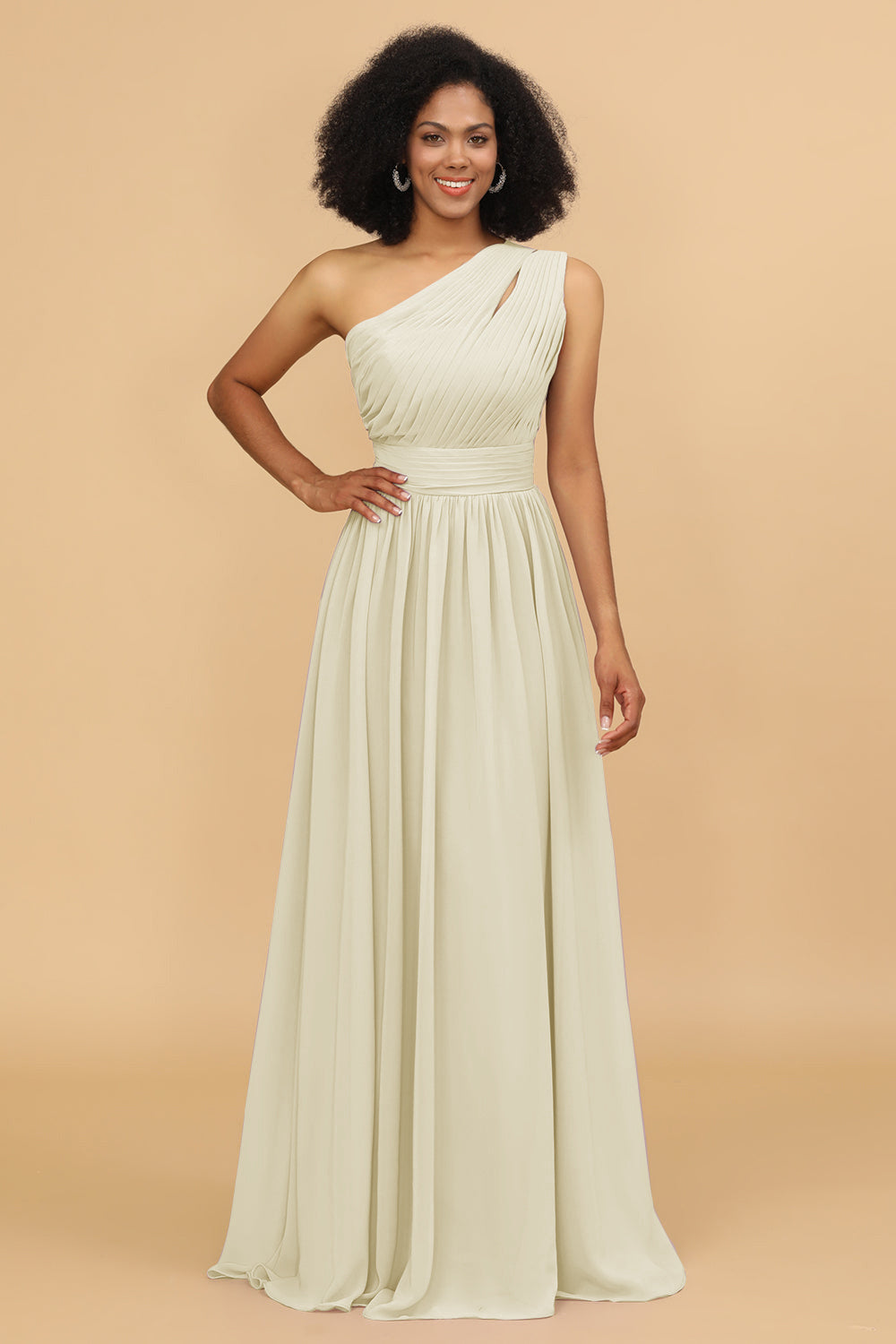 Wedtrend Women Bridesmaids A Line One Shoulder Long Chiffon Wedding Party Formal Bridesmaid Dress with Ruffles WEDTREND Wedtrend Women Bridesmaids A Line One Shoulder Long Chiffon Wedding Party Formal Bridesmaid Dress with Ruffles WEDTREND