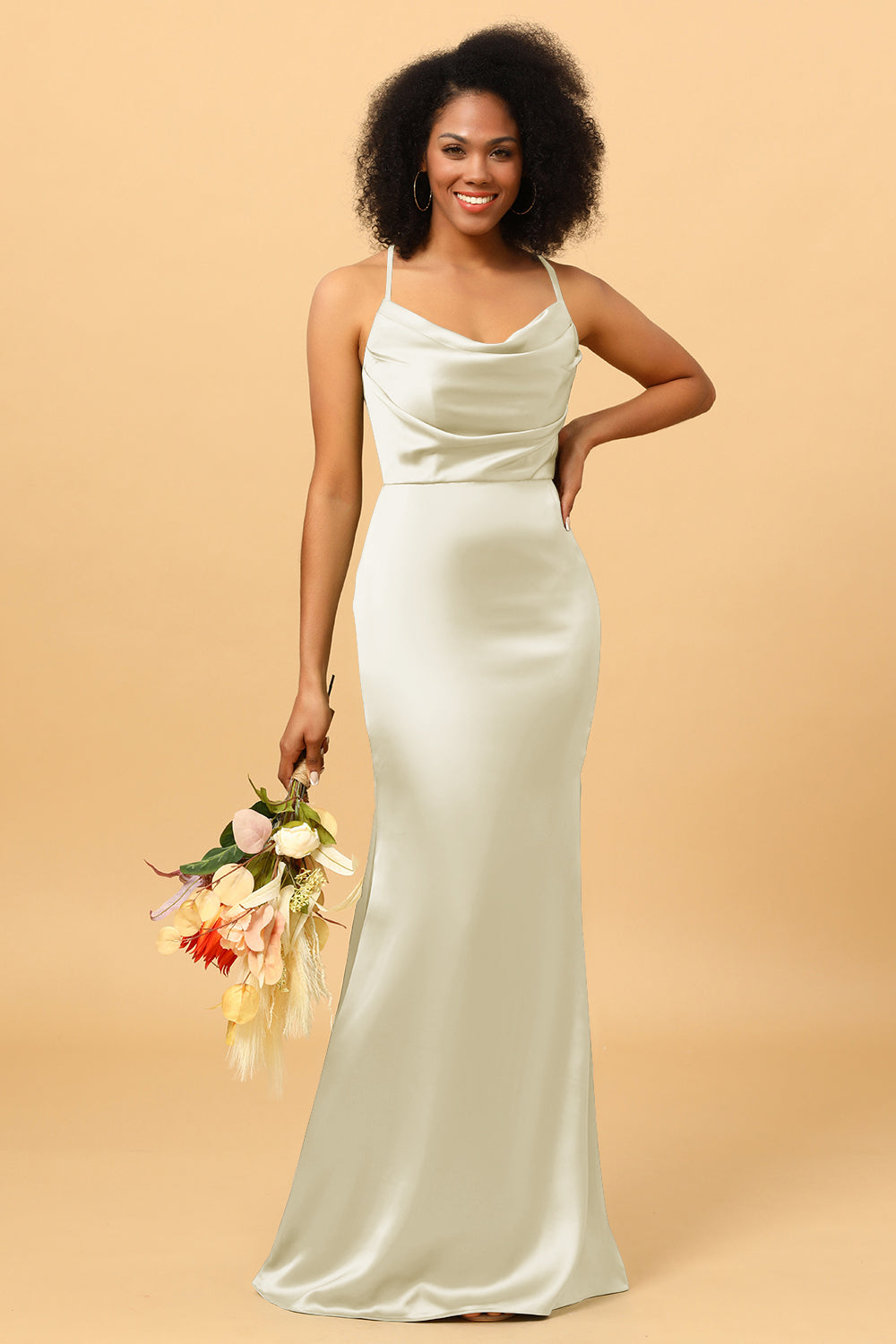 bridal satin bridesmaid dresses Trumpet/Mermaid Sweetheart Elastic Satin Bridesmaid Dresses With Appliques Lace