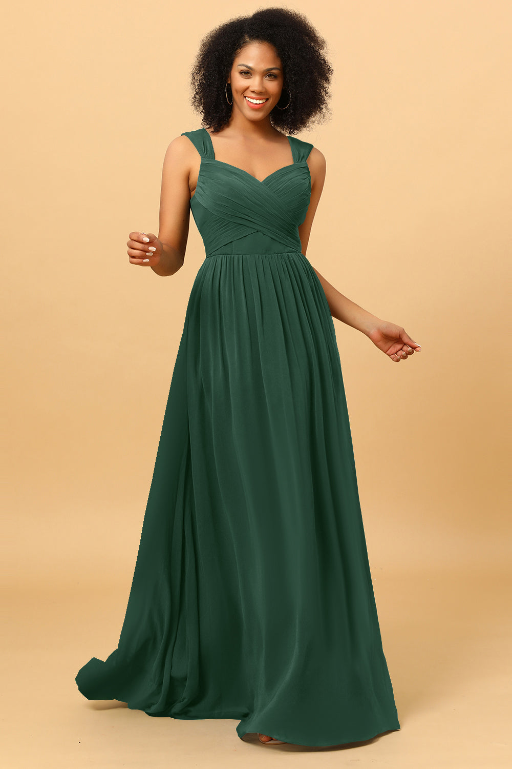 Wedtrend Women Bridesmaids A Line Sweetheart Chiffon Floor Length Bridesmaid Dress with Heart Shaped Open Back WEDTREND Wedtrend Women Bridesmaids A Line Sweetheart Chiffon Floor Length Bridesmaid Dress with Heart Shaped Open Back WEDTREND