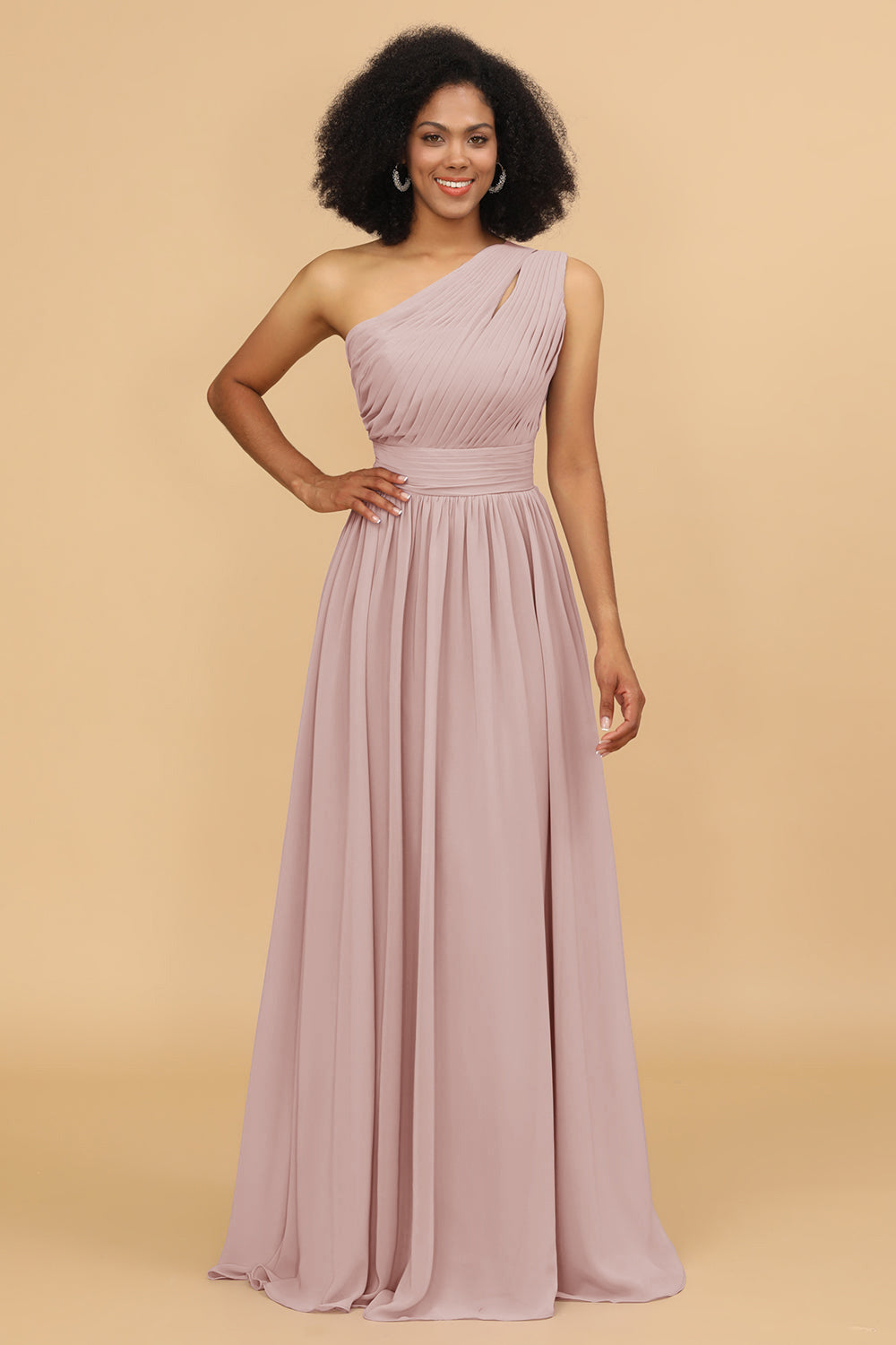 Wedtrend Women Bridesmaids A Line One Shoulder Long Chiffon Wedding Party Formal Bridesmaid Dress with Ruffles WEDTREND Wedtrend Women Bridesmaids A Line One Shoulder Long Chiffon Wedding Party Formal Bridesmaid Dress with Ruffles WEDTREND