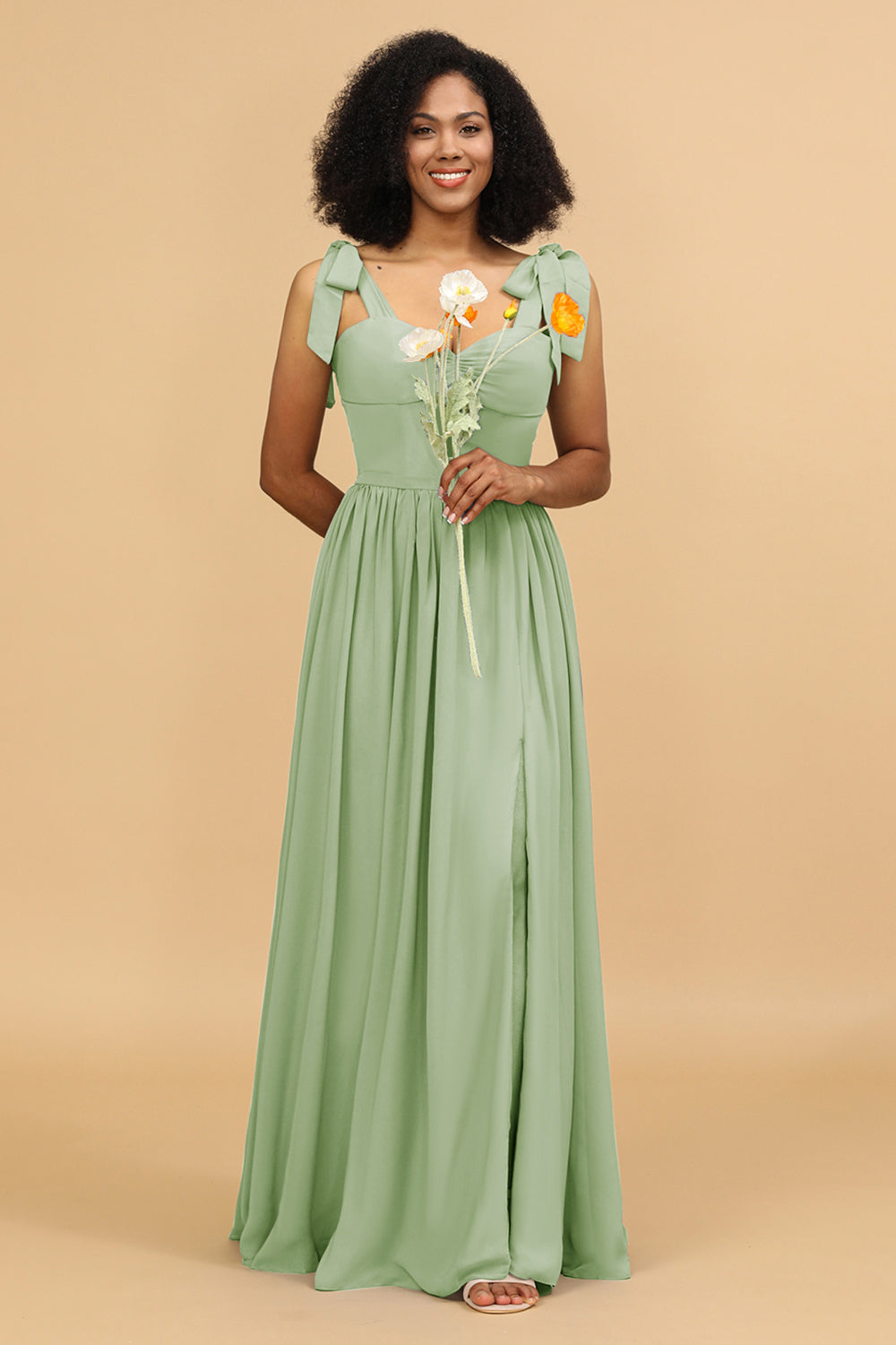 Wedttrend Sweetheart Sleeveless Long Chiffon Bridesmaid Dress with Slit Wedding Party Dress WEDTREND Wedttrend Sweetheart Sleeveless Long Chiffon Bridesmaid Dress with Slit Wedding Party Dress WEDTREND