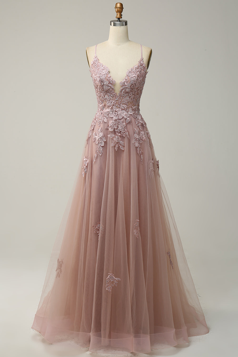 blush long formal dress Amarra 88790 Size 2 Blush Pink Ballgown Ruffles Prom Dress Glass Slipper Formals