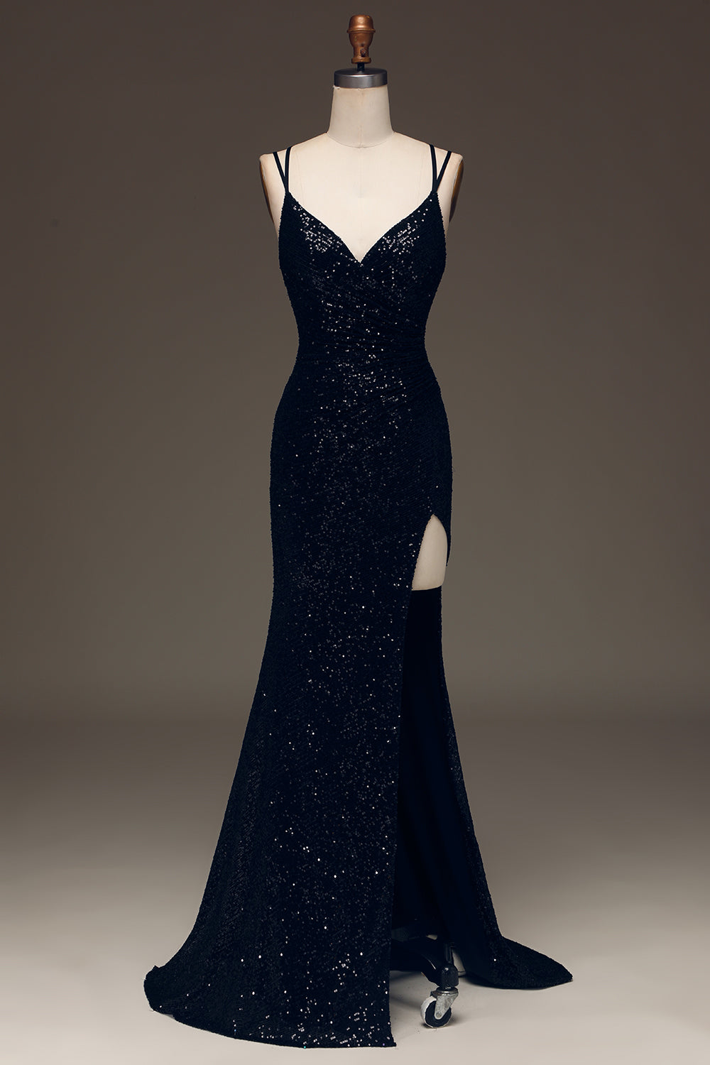 Wedtrend Women Black Long Prom Dress Sparkly Sequin Mermaid Evening Party Dress With Slit WEDTREND Wedtrend Women Black Long Prom Dress Sparkly Sequin Mermaid Evening Party Dress With Slit WEDTREND