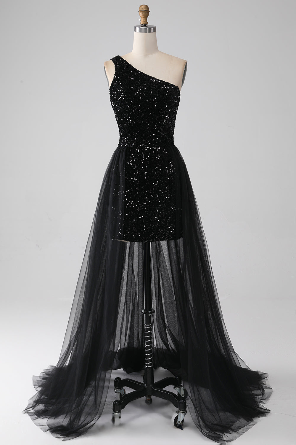 Wedtrend Women Sparkly Black Prom Dress A-Line One Shoulder Sequins Long Homecoming Dress WEDTREND Wedtrend Women Sparkly Black Prom Dress A-Line One Shoulder Sequins Long Homecoming Dress WEDTREND