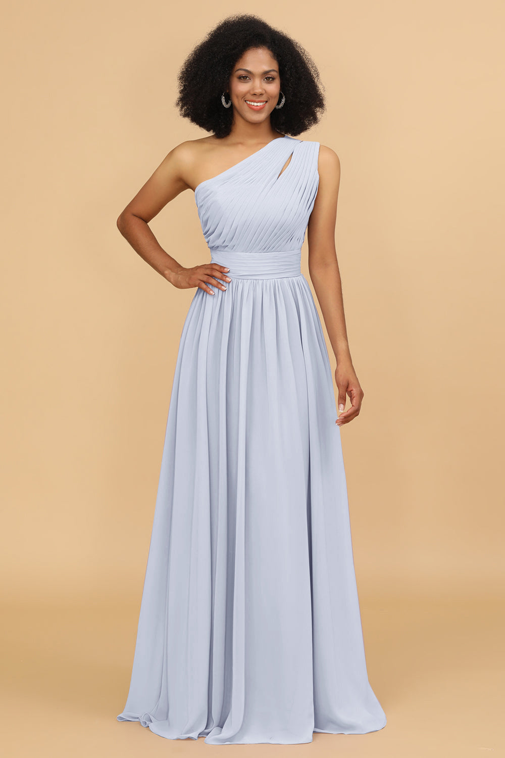 Wedtrend Women Bridesmaids A Line One Shoulder Long Chiffon Wedding Party Formal Bridesmaid Dress with Ruffles WEDTREND Wedtrend Women Bridesmaids A Line One Shoulder Long Chiffon Wedding Party Formal Bridesmaid Dress with Ruffles WEDTREND