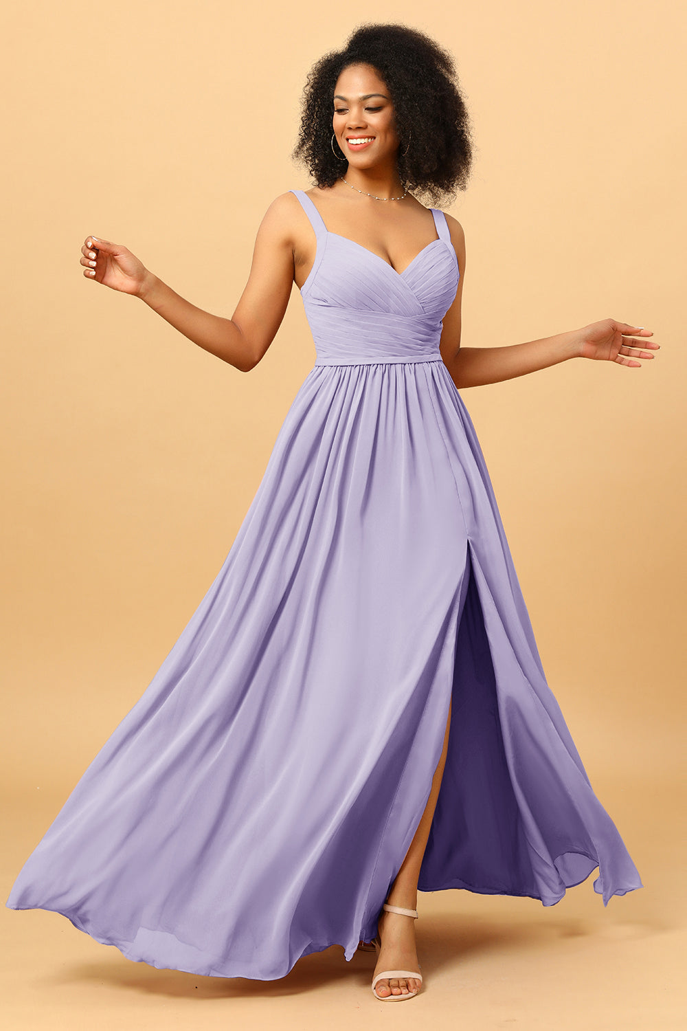 Wedtrend Women Bridesmaids Spaghetti Straps Long Chiffon Bridesmaid Dress with Slit WEDTREND Wedtrend Women Bridesmaids Spaghetti Straps Long Chiffon Bridesmaid Dress with Slit WEDTREND