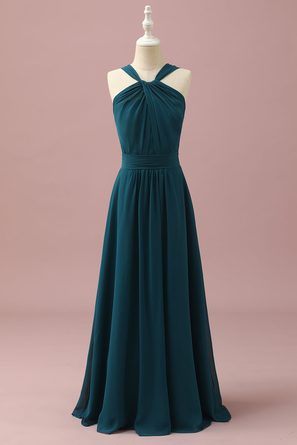 Wedtrend Women Dark Green A-Line Halter Floor Length Long Junior Bridesmaid Dresses Wedding Party Dress Wedding Guest Dress, Dark Green / J10 Wedtrend Women Dark Green A-Line Halter Floor Length Long Junior Bridesmaid Dresses Wedding Party Dress Wedding Guest Dress, Dark Green / J10