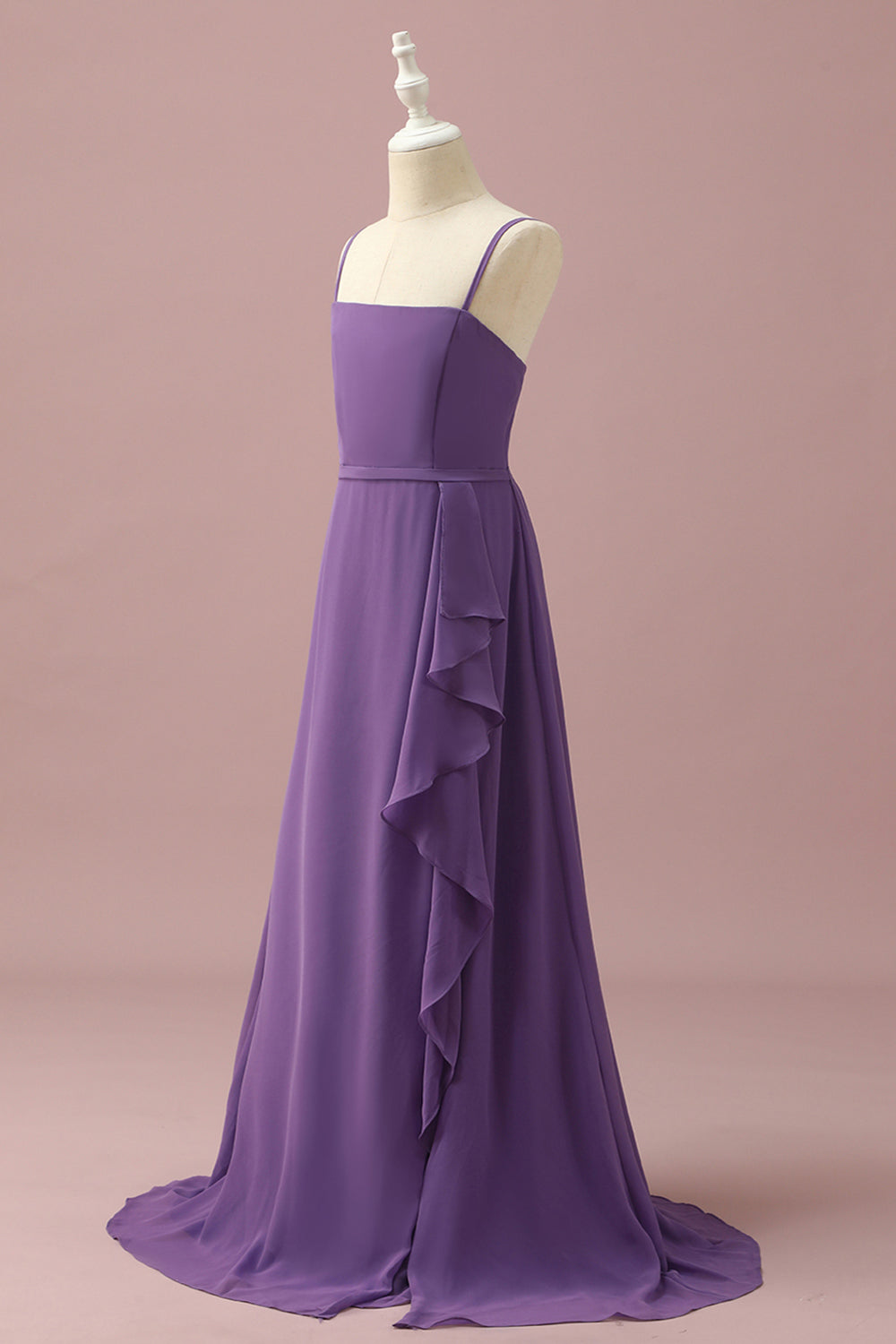 Wedtrend Women A-Line Spaghetti Straps Floor-Length Chiffon Junior Bridesmaid Dress With Ruffles Flower Girl Dress Wedding Party Dress WEDTREND Wedtrend Women A-Line Spaghetti Straps Floor-Length Chiffon Junior Bridesmaid Dress With Ruffles Flower Girl Dress Wedding Party Dress WEDTREND