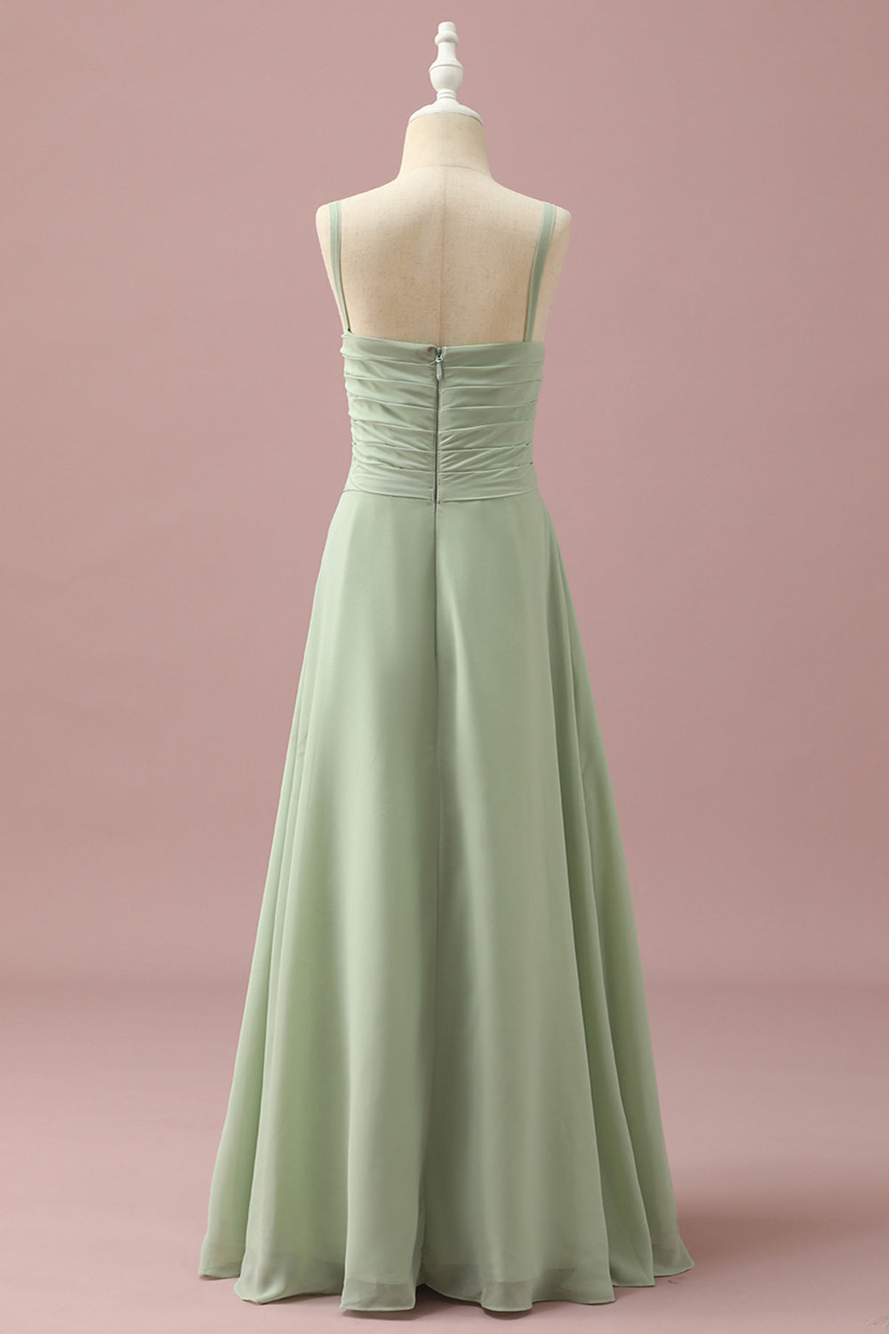 Wedtrend Sage A-Line Spaghetti Straps Floor-Length Chiffon Junior Bridesmaid Dress Wedding Party Dress WEDTREND Wedtrend Sage A-Line Spaghetti Straps Floor-Length Chiffon Junior Bridesmaid Dress Wedding Party Dress WEDTREND