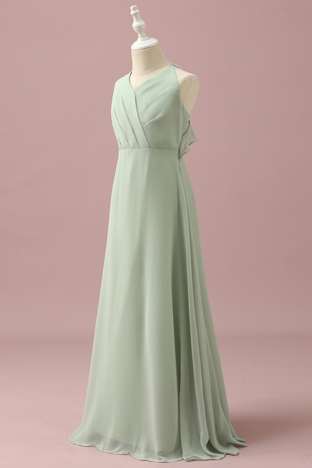 Wedtrend Sage A-Line V Neck Floor-Length Chiffon Junior Bridesmaid Dress Wedding Party Dress WEDTREND Wedtrend Sage A-Line V Neck Floor-Length Chiffon Junior Bridesmaid Dress Wedding Party Dress WEDTREND