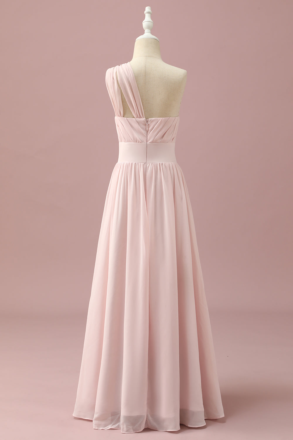 Wedtrend Women Light Pink Chiffon One Shoulder Junior Bridesmaid Dress Wedding Guest Dress WEDTREND Wedtrend Women Light Pink Chiffon One Shoulder Junior Bridesmaid Dress Wedding Guest Dress WEDTREND