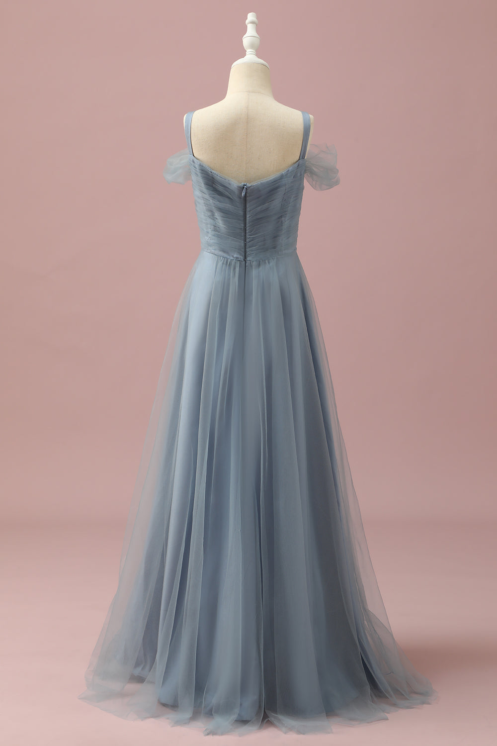 Wedtrend Women Grey Blue Cold Shoulder Tulle Junior Bridesmaid Dress Wedding Guest Dress WEDTREND Wedtrend Women Grey Blue Cold Shoulder Tulle Junior Bridesmaid Dress Wedding Guest Dress WEDTREND