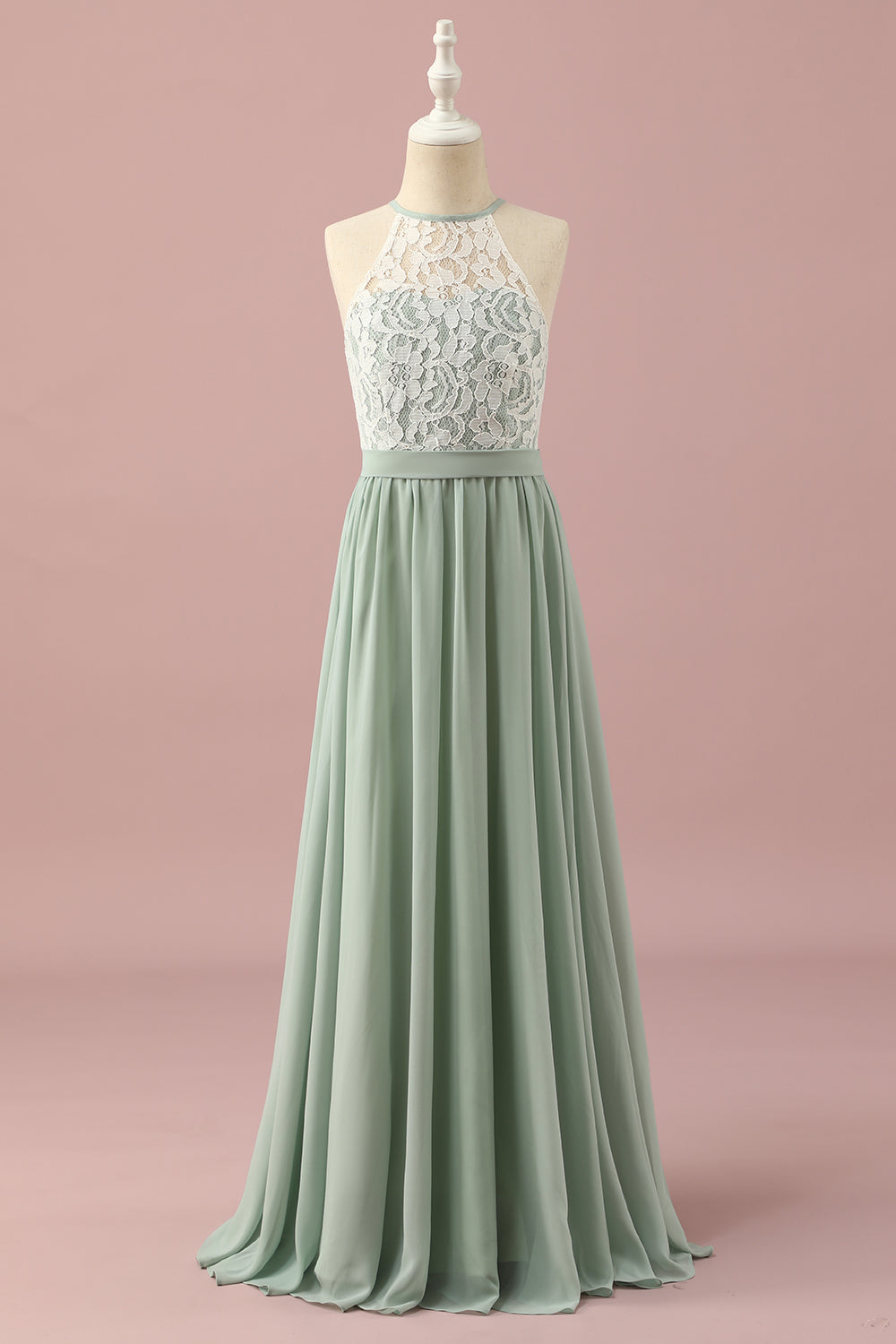 Wedtrend Women Sage Lace and Chiffon Halter Junior Bridesmaid Dress Wedding Guest Dress WEDTREND Wedtrend Women Sage Lace and Chiffon Halter Junior Bridesmaid Dress Wedding Guest Dress WEDTREND