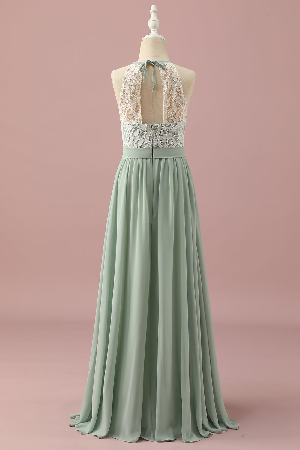 Wedtrend Women Sage Lace and Chiffon Halter Junior Bridesmaid Dress Wedding Guest Dress WEDTREND Wedtrend Women Sage Lace and Chiffon Halter Junior Bridesmaid Dress Wedding Guest Dress WEDTREND