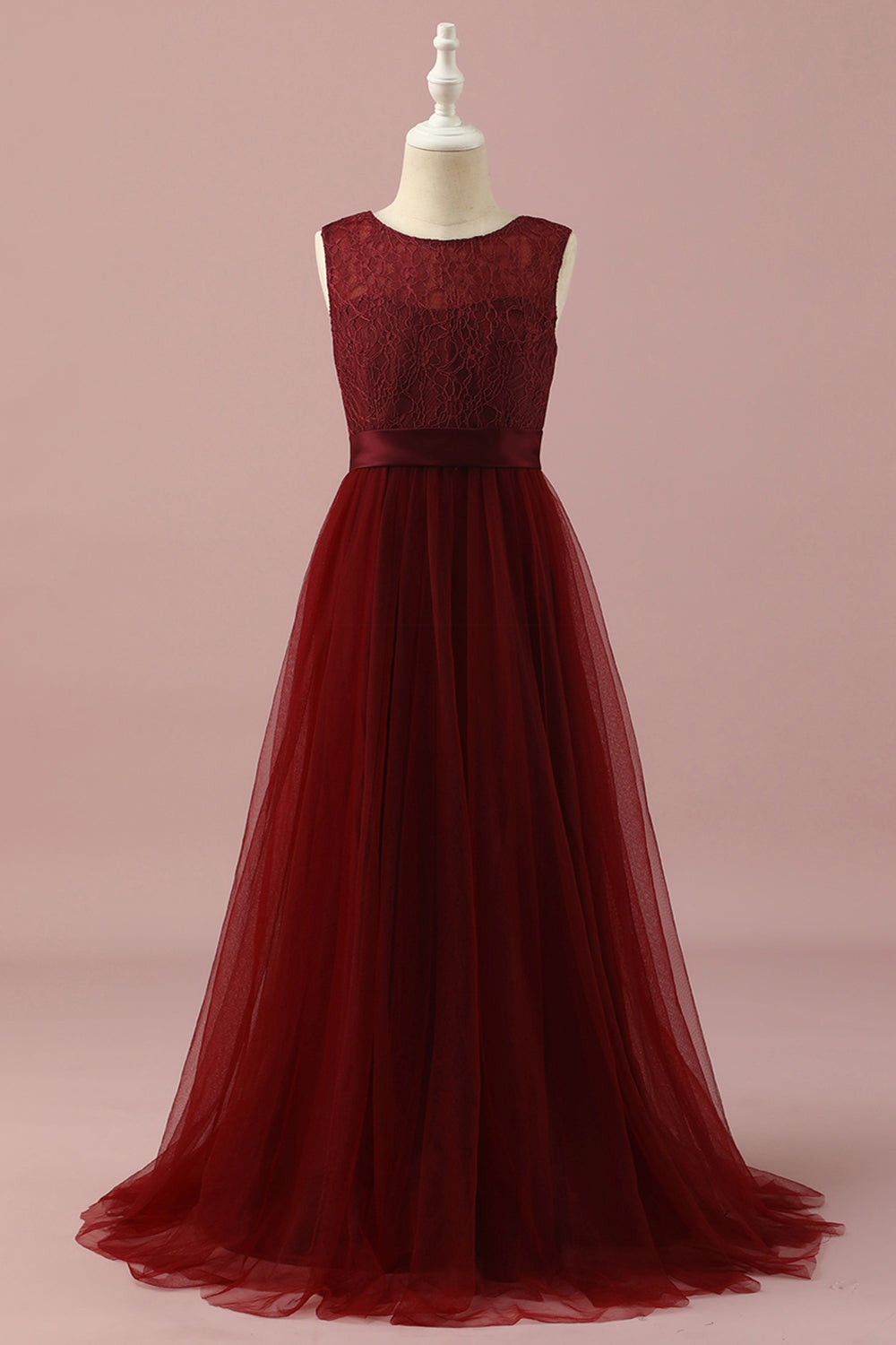 Wedtrend Burgundy A-Line V Neck Floor-Length Chiffon Junior Bridesmaid Dress Wedding Party Dress WEDTREND Wedtrend Burgundy A-Line V Neck Floor-Length Chiffon Junior Bridesmaid Dress Wedding Party Dress WEDTREND