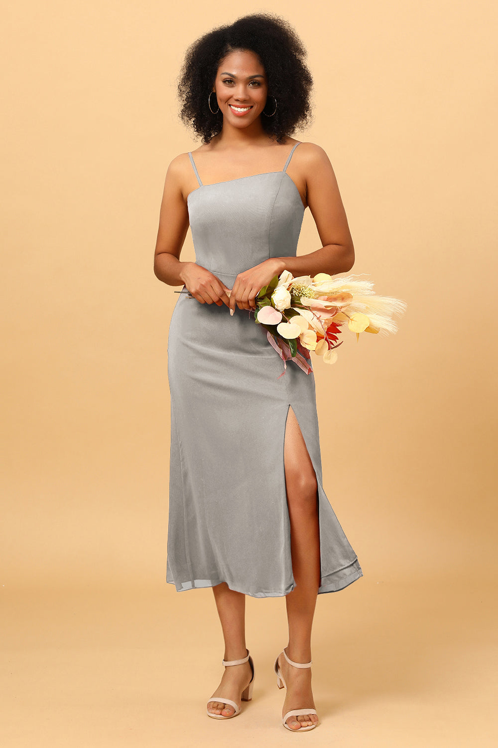 orange and silver bridesmaid dresses Newest Elegant Orange Long Popular Simple Bridesmaid Dresses WG662 SposaBridal