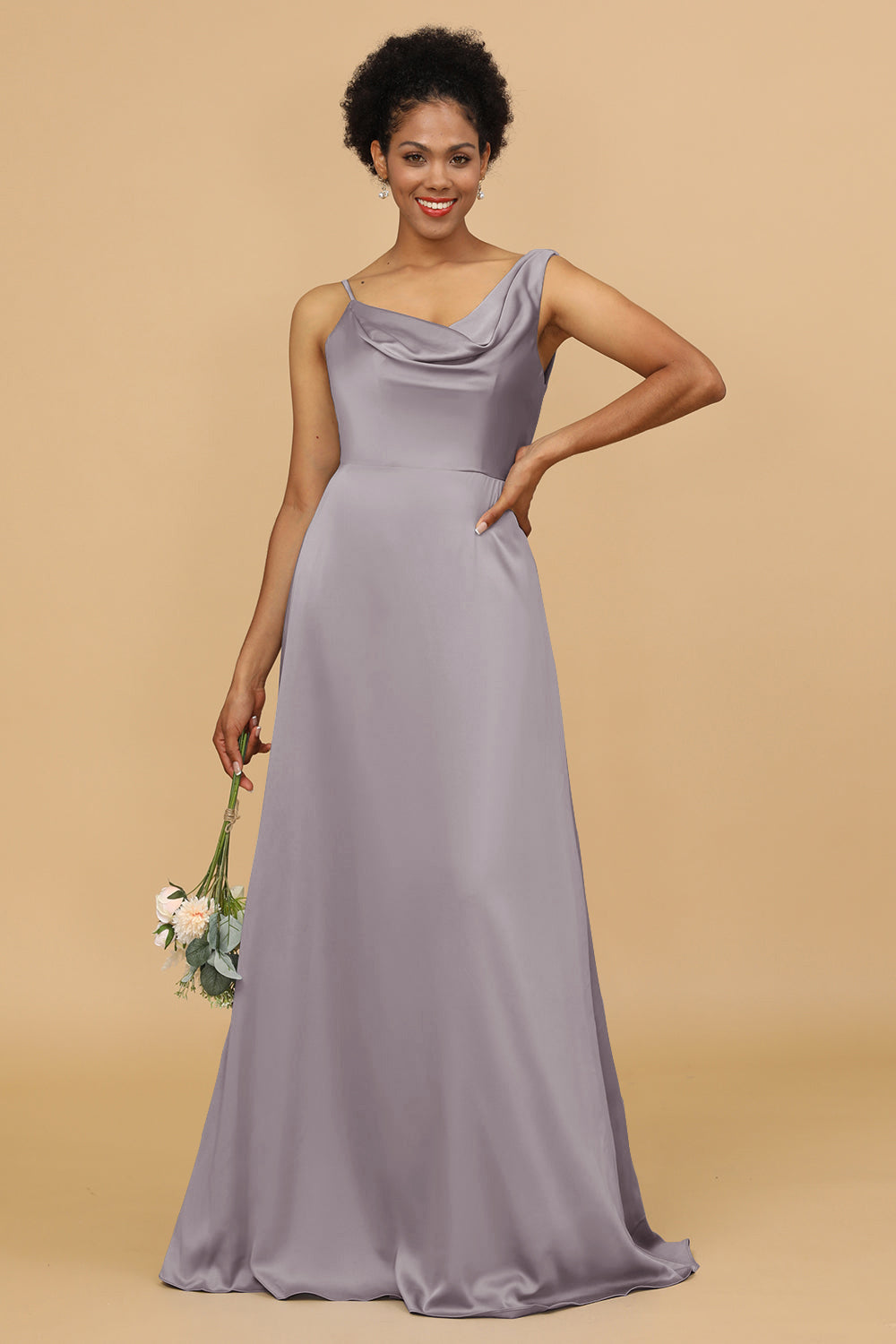 Wedtrend Women Bridesmaids A Line Asymmetrical Neck Satin Floor Length Bridesmaid Dress Wedding Party Formal Dress WEDTREND Wedtrend Women Bridesmaids A Line Asymmetrical Neck Satin Floor Length Bridesmaid Dress Wedding Party Formal Dress WEDTREND