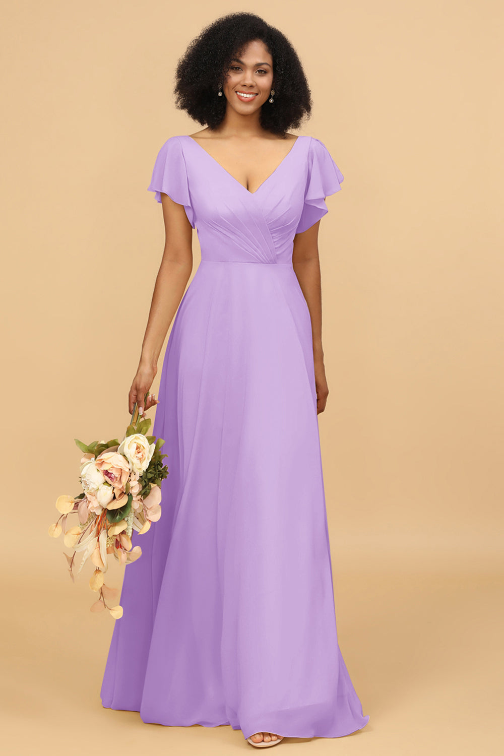 Wedtrend Women V-Neck Long Floor Length Chiffon Bridesmaid Dress WEDTREND Wedtrend Women V-Neck Long Floor Length Chiffon Bridesmaid Dress WEDTREND