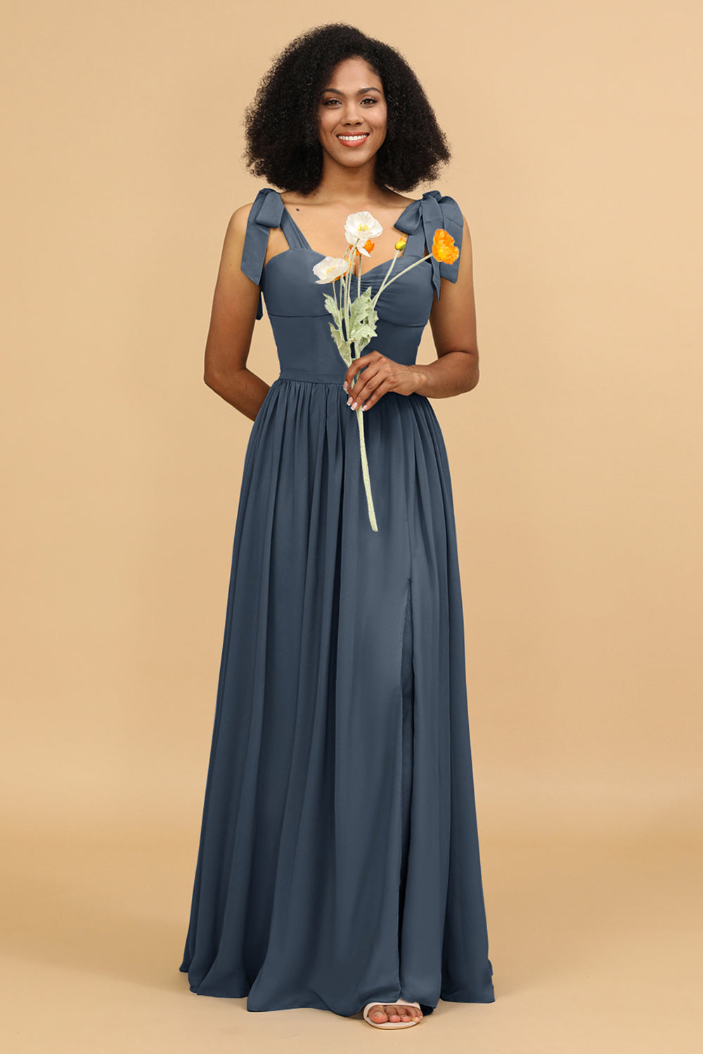 Wedttrend Sweetheart Sleeveless Long Chiffon Bridesmaid Dress with Slit Wedding Party Dress – WEDTREND Wedttrend Sweetheart Sleeveless Long Chiffon Bridesmaid Dress with Slit Wedding Party Dress – WEDTREND