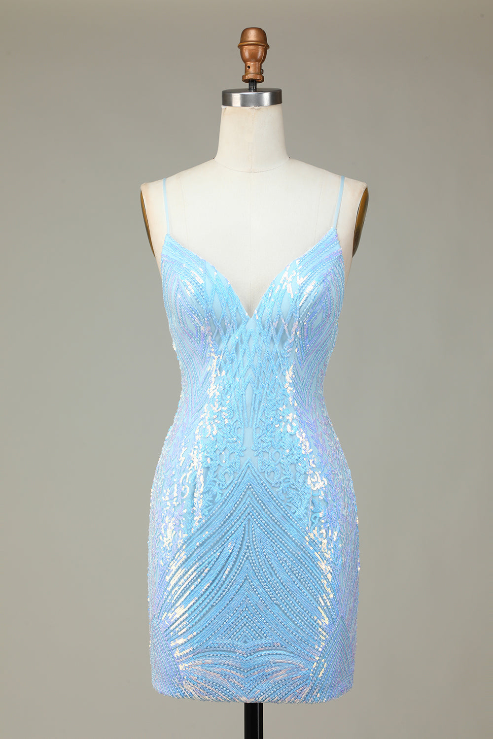 Wedtrend Women Sparkly Blue Short Homecoming Dress Sheath Spaghetti Straps Backless Sequins Graduation Dress WEDTREND Wedtrend Women Sparkly Blue Short Homecoming Dress Sheath Spaghetti Straps Backless Sequins Graduation Dress WEDTREND