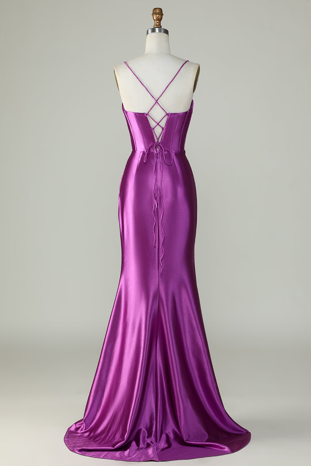 deep purple mermaid prom dress Trumpet Mermaid Lilac Prom Dresses - Long & Short Prom Gowns