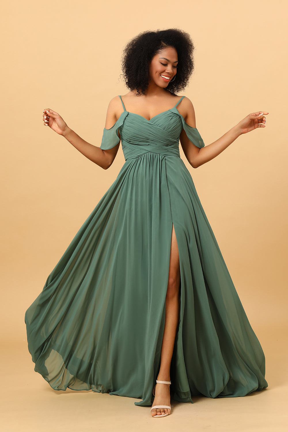 Wedtrend Women Eucalyptus A Line Sweetheart Off the Shoulder Long Bridesmaid Dress With Slit WEDTREND Wedtrend Women Eucalyptus A Line Sweetheart Off the Shoulder Long Bridesmaid Dress With Slit WEDTREND