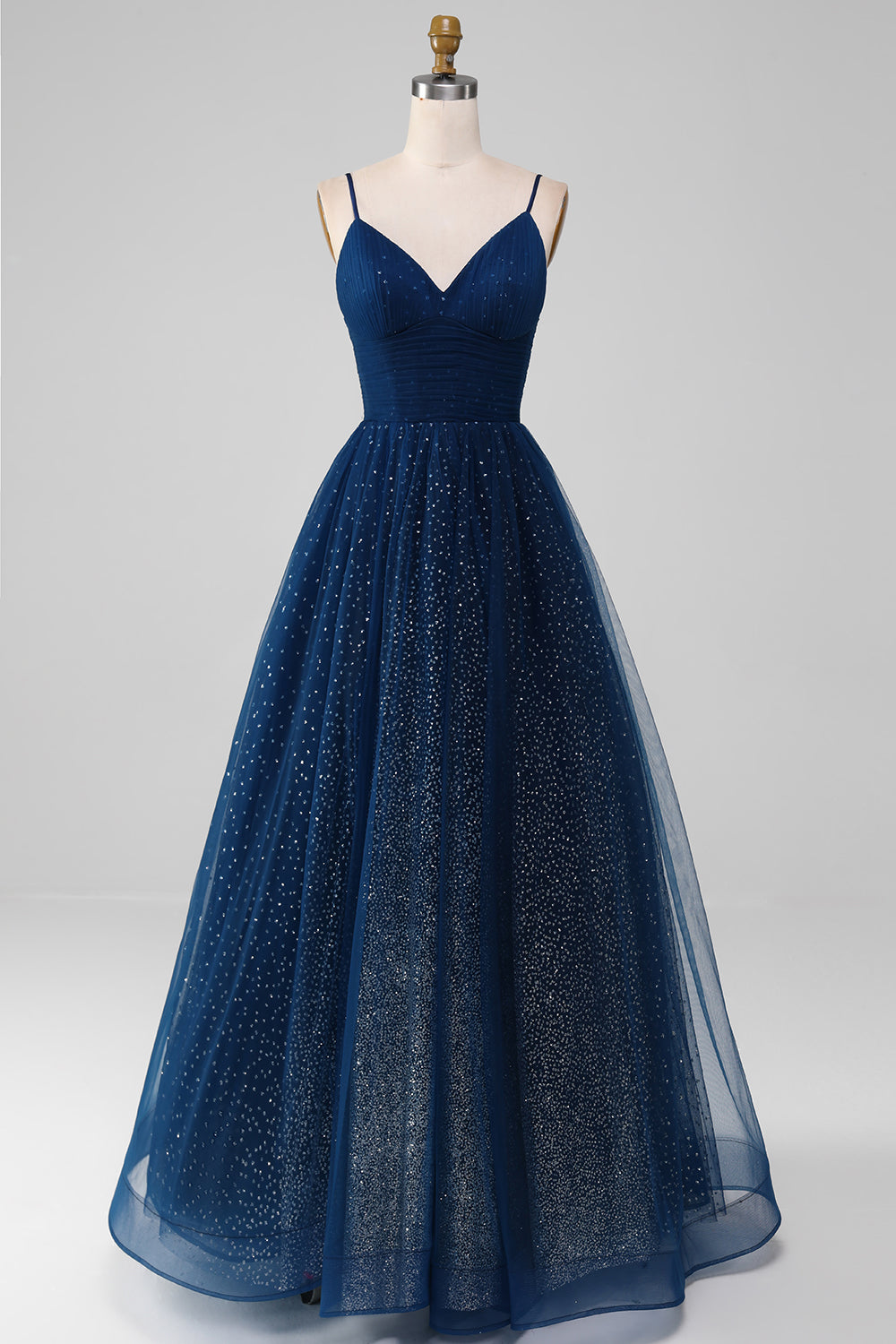 Wedtrend Women Navy Prom Dress Ball-Gown V-Neck Long Beaded Tulle Formal Dresses WEDTREND Wedtrend Women Navy Prom Dress Ball-Gown V-Neck Long Beaded Tulle Formal Dresses WEDTREND