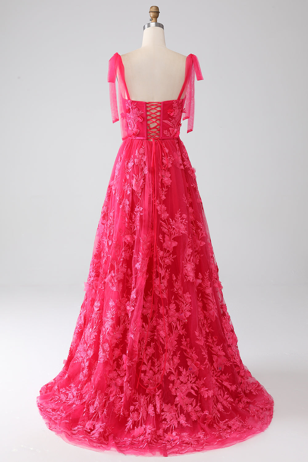 Wedtrend Women Fuchsia Maxi Prom Dress with Slit A-Line Spaghetti Straps Party Dress WEDTREND Wedtrend Women Fuchsia Maxi Prom Dress with Slit A-Line Spaghetti Straps Party Dress WEDTREND