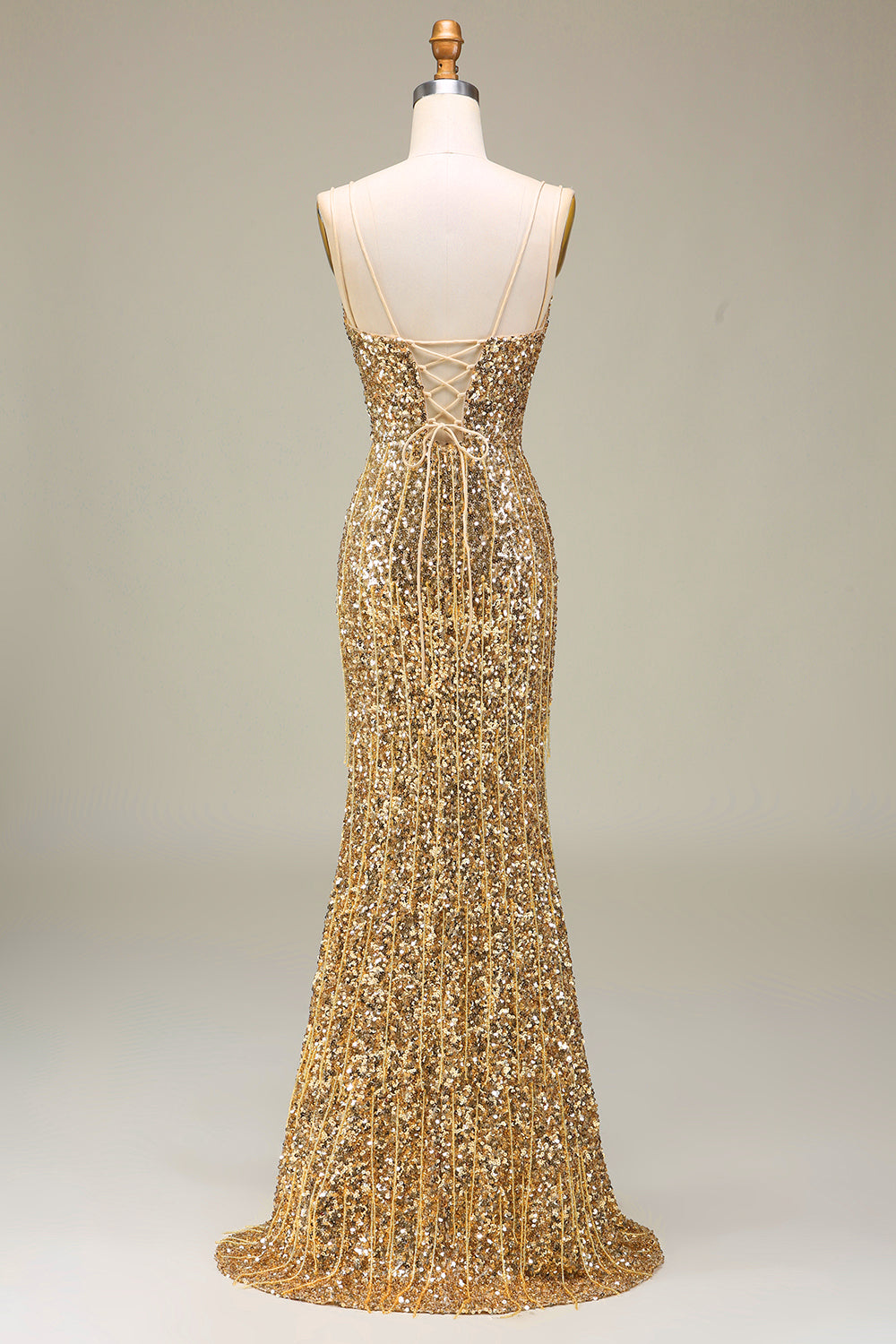 Wedtrend Women Sparkly Golden Long Prom Dress with Slit Mermaid Sequins Party Dress WEDTREND Wedtrend Women Sparkly Golden Long Prom Dress with Slit Mermaid Sequins Party Dress WEDTREND