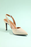 Light Nude Classic Pointy Heels Wedding Shoes
