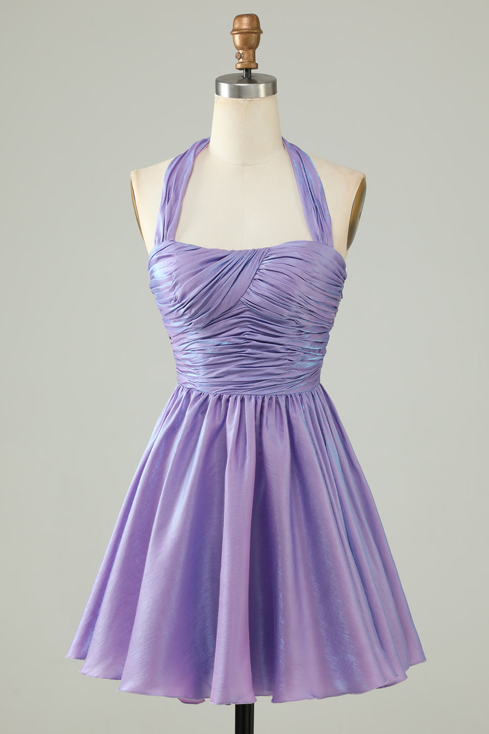 purple halter mini dress Elonore Halter Mini Dress | Deep Purple | Womens